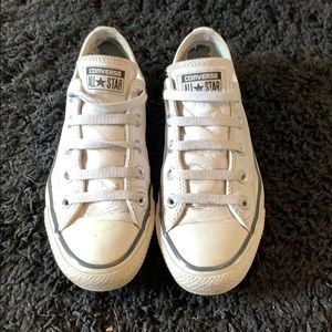 White Leather Converse